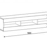 Полка под телевизионную аппаратуру с размерами MANTA 160