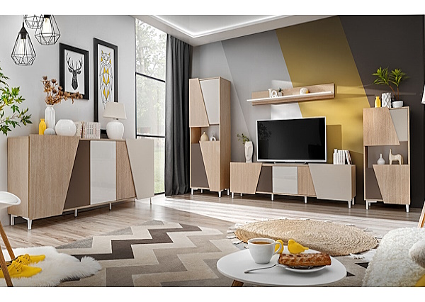 Комплект мебели в гостиную в мягких цветах Viste B