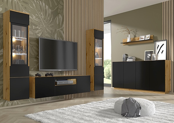 Набор модульной мебели под телевизор в салон с комодом AURA