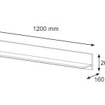 Полка подвесная на стену в любую комнату AURA 120